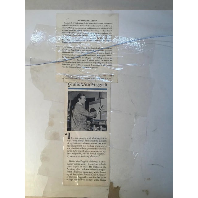 Vintage Lithograph by Giulio Vito Poggiali For Sale - Image 11 of 13