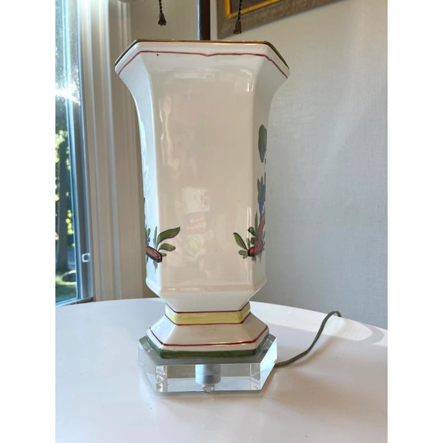 Mid Century Italian Lamp With Chinoiserie Pagoda, Palm Tree For Sale - Image 9 of 13