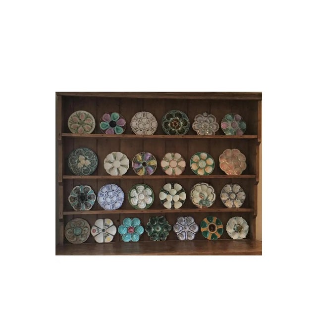 Ceramic French Majolica Oyster Plate Orchies, Circa 1910 For Sale - Image 7 of 7