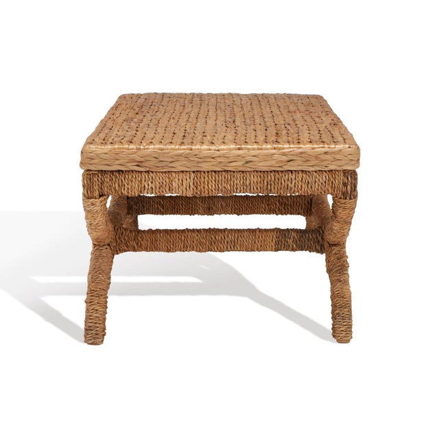 Wood Caycee Waterhyacinth Table - Natural For Sale - Image 7 of 7