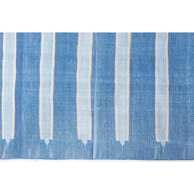 Vintage Indian Dhurrie Rug Doris Leslie Blau For Sale - Image 10 of 11