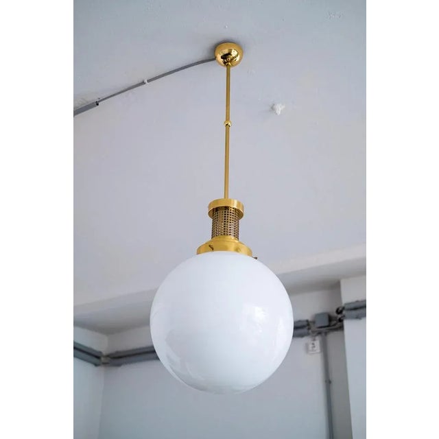 Large Art Nouveau Ceiling Lamps in Style of Josef Hoffmann, Set of 2 For Sale - Image 5 of 5