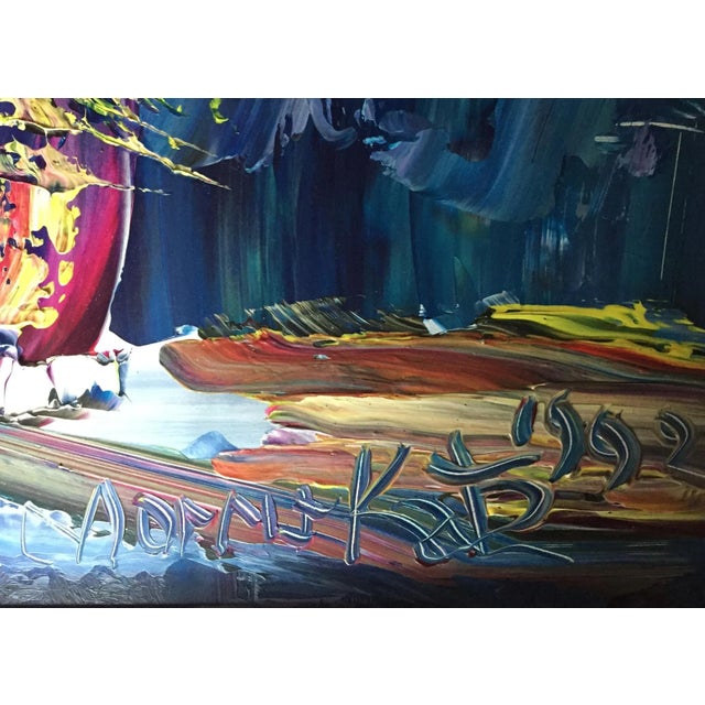 Vase of Yellow, Pink and Red Roses Morris Katz Polish/American (1931–2010) Date: 1992 Oil on Board, signed l.r. Size: 20 x...