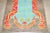 A striking modern hand-knotted Turkish pictorial rug featuring a boldly stylized tiger rendered in vivid, high-contrast...