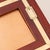 Red Vintage French Photograph Frame with Brass Buckle Detail, 1950s For Sale - Image 8 of 12