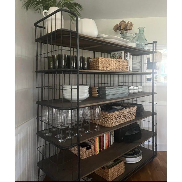 Restoration Hardware Restoration Hardware Circa 1900s Baker Rack For Sale - Image 4 of 5