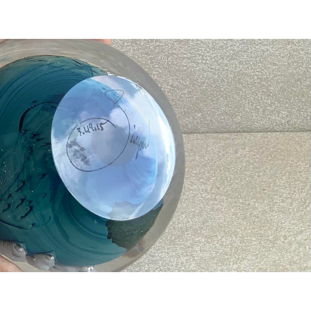 Glass Josh Simpson Art Glass Paperweight “Planet” Series For Sale - Image 7 of 11