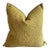 Boucle French Ocre Tweed Style Pillow With Down Feather Insert For Sale