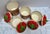 American Vote Rage 1970s Strawberry Basket Ceramic Canisters, Set of Four For Sale - Image 3 of 10