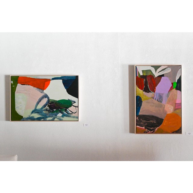Abstract Horizontal Abstract Painting by Allison James Titled Tumbleweed Truces For Sale - Image 3 of 5