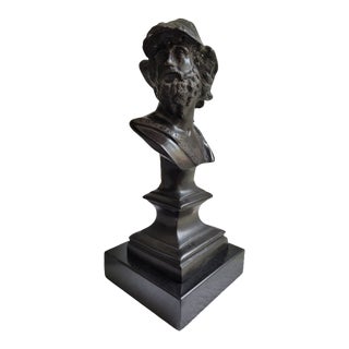 Late 19th Century Grand Tour Patinated Bronze Bust of Pericles For Sale