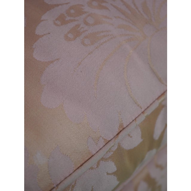 Southwood Damask Upholstered Clawfoot Sofa For Sale - Image 11 of 18