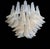Chandelier with Opal Tulip Murano Glass, 1972 For Sale - Image 4 of 12