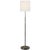 Modern Thomas O'Brien by Visual Comfort Signature Bryant Floor Lamp in Bronze and Hand-Rubbed Antique Brass with Linen Shade For Sale - Image 3 of 3