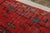 1960s Vintage Mid-Century Modern Rug in Red and Black, Distressed Deco Pattern For Sale In New York - Image 6 of 8