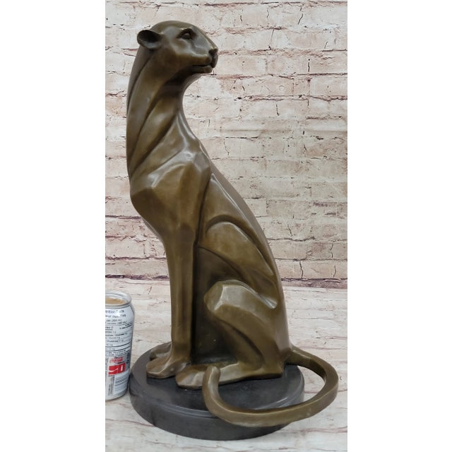 Condition: This sculpture is in perfect condition Bronze Dimensions with Marble Base: Height 17.5" X Width 10" Marble...