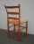 Antique Rush Ladderback Chair French Farmhouse Chic For Sale - Image 9 of 12