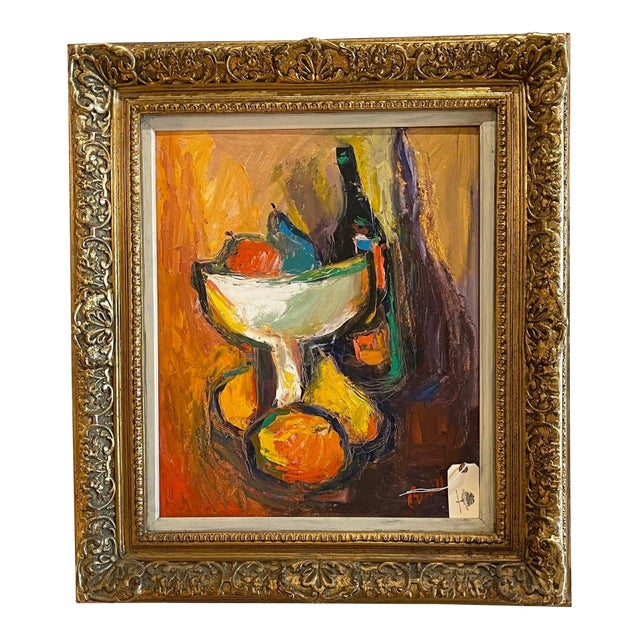 19th Century Still Life Signed Framed Painting For Sale