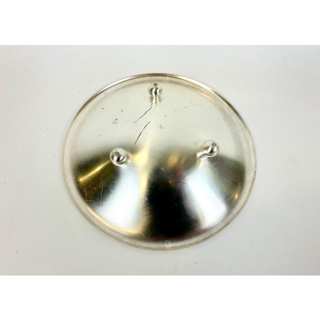 Metal Art Deco Silver-Plated Ikora Bowl from WMF, 1950s For Sale - Image 7 of 13