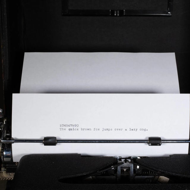 Industrial Antique Royal Aristocrat Typewriter c.1939 For Sale - Image 3 of 10