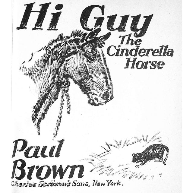 Original 1944 Pencil Drawing From Hi, Guy! The Cinderella Horse by Paul Brown 27 For Sale - Image 4 of 6