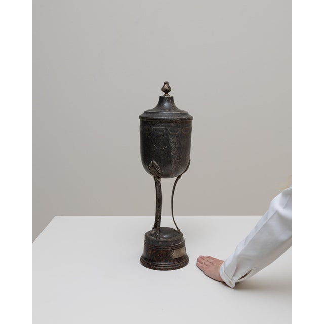 1930s 1937 Belgian Silver Plated Goblet For Sale - Image 5 of 18