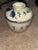 Antique blue and white porcelain ginger jar with lid. Very large. Excellent condition