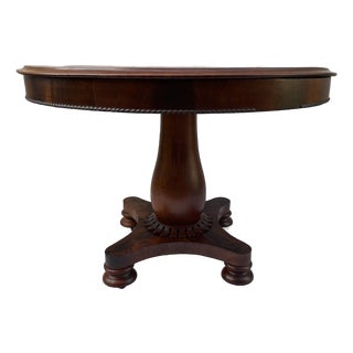 Antique Cherry Pedestal Table For Sale