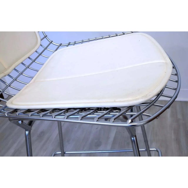 Bertoia for Knoll Diamond Bar Stool with Padding Mid Century Modern For Sale - Image 11 of 12