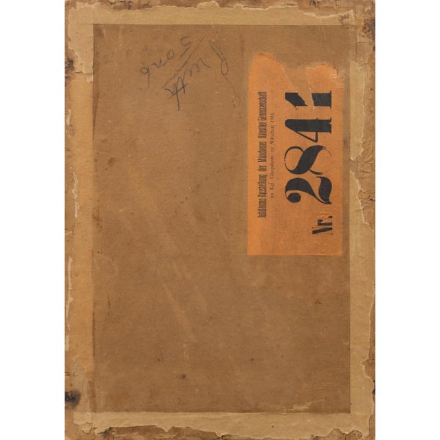 Tan 'Alpine Landscape in Piedmont' by Hans Blum, Munich School Professor For Sale - Image 8 of 10