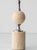 1970s Vintage French Travertine and Chrome Table Lamp by Philippe Barbier, 1960s For Sale - Image 5 of 11