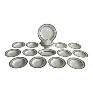 1970s Wedgwood Colonnade Design Dinnerware Set- 29 Pieces