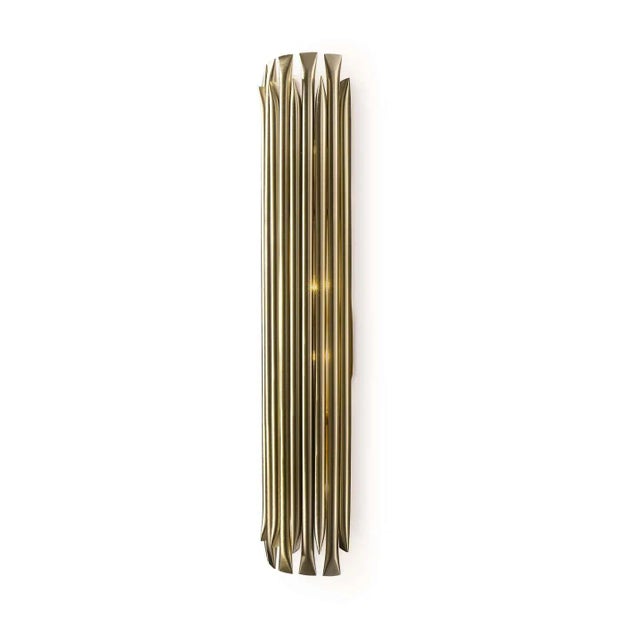 Large Wall Light In Brass With Brushed Nickel Finish For Sale - Image 4 of 8