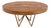 Maurits Round Marquetry Table in Reclaimed Oak with Brass Legs by Fred&Juul For Sale