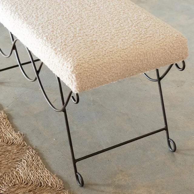 Not Yet Made - Made To Order Panoplie Iron Double Loop Bench, Poodle For Sale - Image 5 of 8