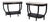 Louis XVI Style, Console Tables, Ebonized Wood, Bronze, Marble, France, 20th C. For Sale