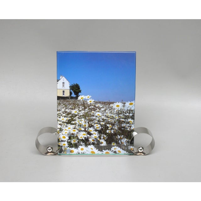 Large Art Deco Chrome-Plated Brass Picture Frame, France, 1920s For Sale - Image 18 of 18