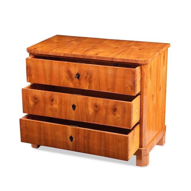 Biedermeier Chest of Drawers in Cherry For Sale - Image 4 of 10