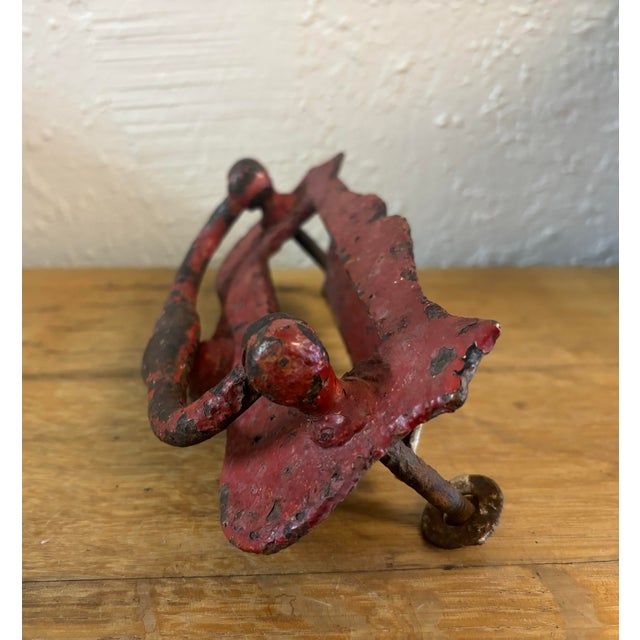 19th Century Antique English Door Knocker With Letter Slot For Sale - Image 5 of 5