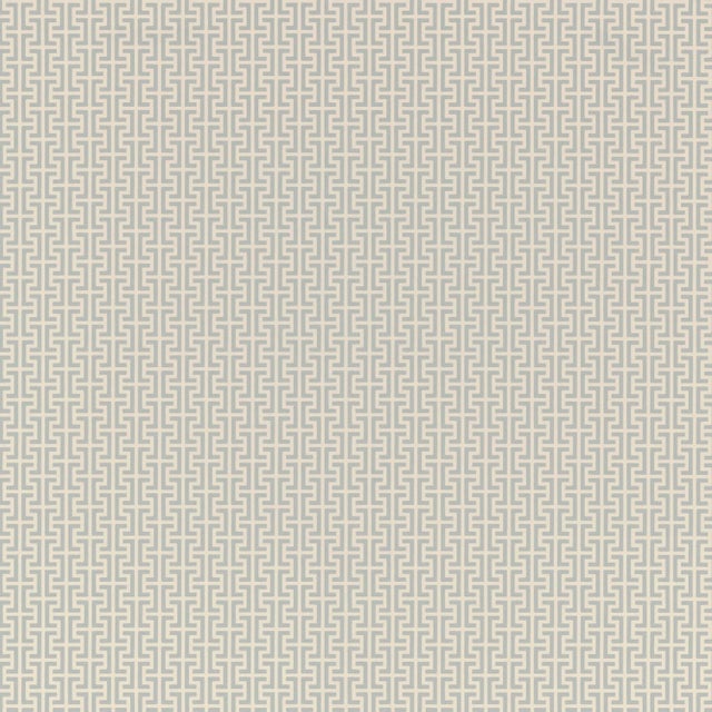 Schumacher X Veere Grenney Temple Wallpaper in Orphington Blue For Sale