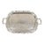 Vintage Leonard Regency Style Silver Plated Ornate Serving Platter Tray For Sale