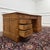 English Teak Desk with Brown Leather Top For Sale - Image 13 of 18