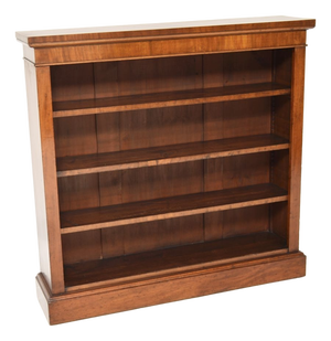 Antique Victorian Open Bookcase, 1880s