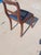 Navy Blue Vintage Craftique Solid Mahogany Carved "Rose Back" Side Chair - Freshly Reupholstered For Sale - Image 8 of 10