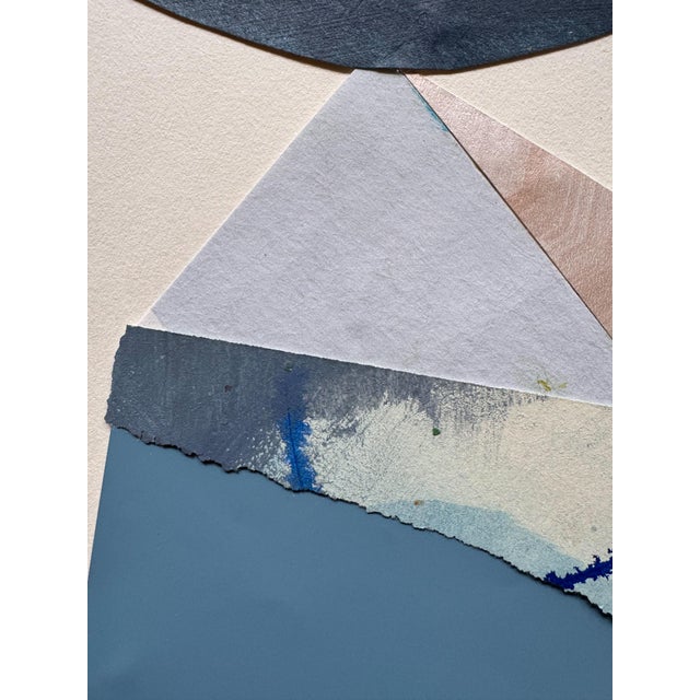 "Rhythm Replaces Reason 1" Original Mixed-Media Collage on Paper by Zac Woodiel For Sale - Image 4 of 9