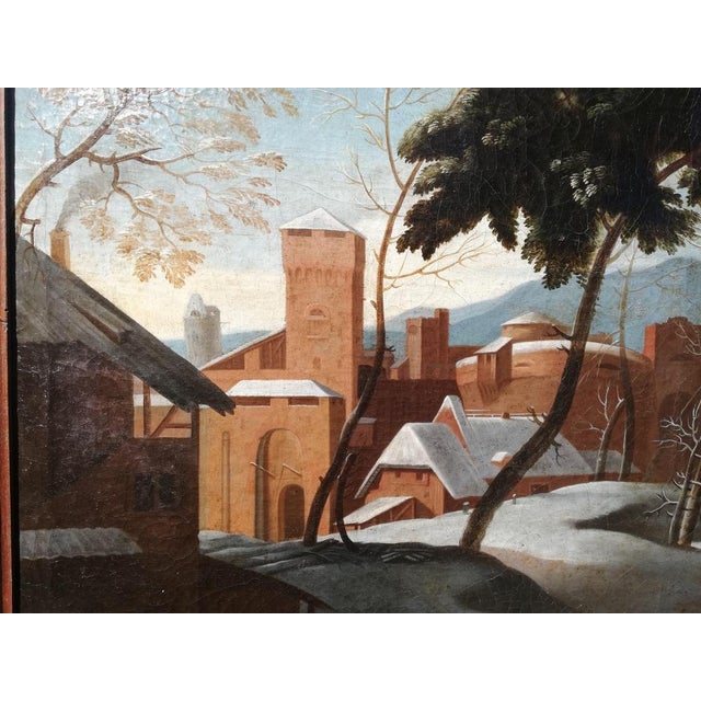 Flemish School Artist, Landscape, 17th Century, Oil on Canvas, Framed For Sale - Image 8 of 14