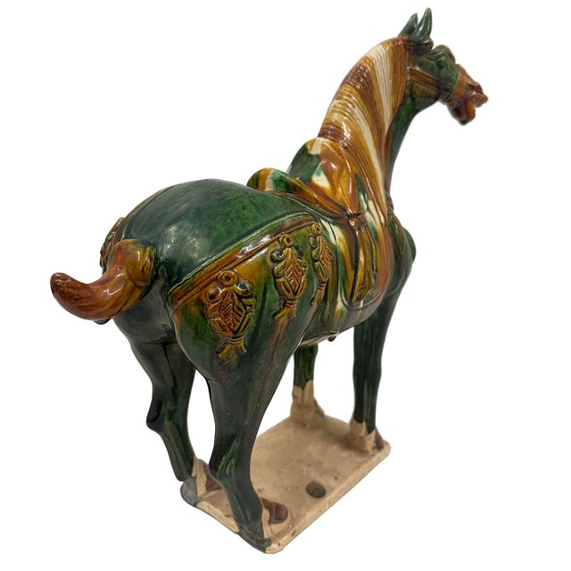20th Century Chinese Ceramic Tang San Cai (Tri Color)Horse For Sale - Image 10 of 11