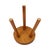 Wood Vintage Wooden Three-Legged Stool, Milking Stool, Rustic Style, 1960s For Sale - Image 7 of 15