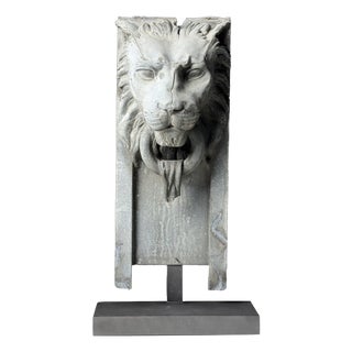 Lion's Head Fragment, 1900s, Zinc For Sale
