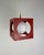 Minimalist Space Age Red Cube Ceiling Lamp by Richard Essig, Germany, 1970s For Sale - Image 4 of 16